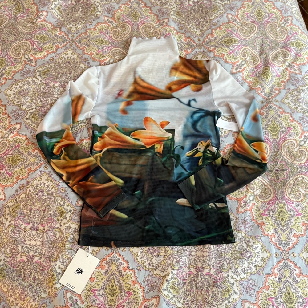 Find Me Now Tigerlily Mesh Top